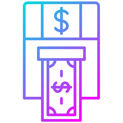 Cash withdrawal Generic Gradient icon