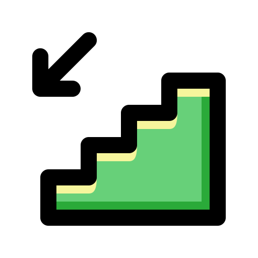 Stairs Generic Outline Color icon