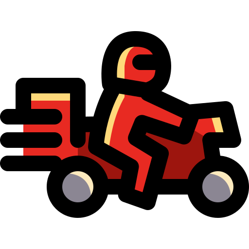 Delivery bike Generic Outline Color icon