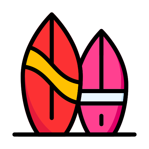 tavola da surf Generic Outline Color icona