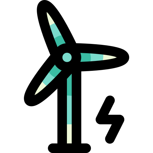 windkraftanlage Generic Outline Color icon
