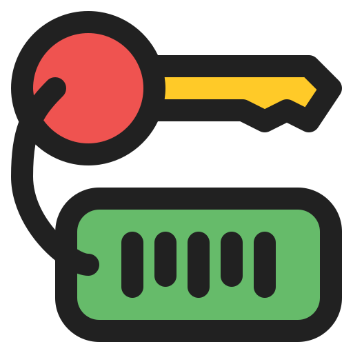 Room key Generic Outline Color icon