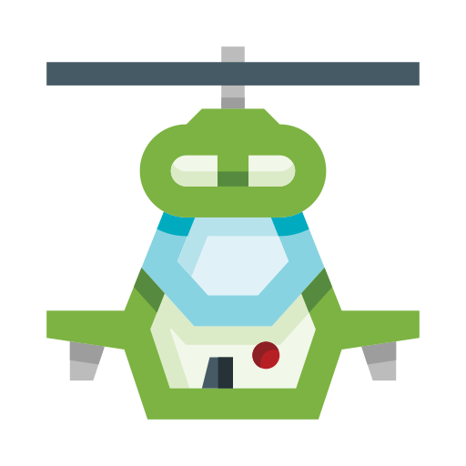 helicóptero edt.im Lineal color icono