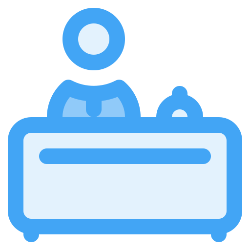 recepcionista Generic Blue icono