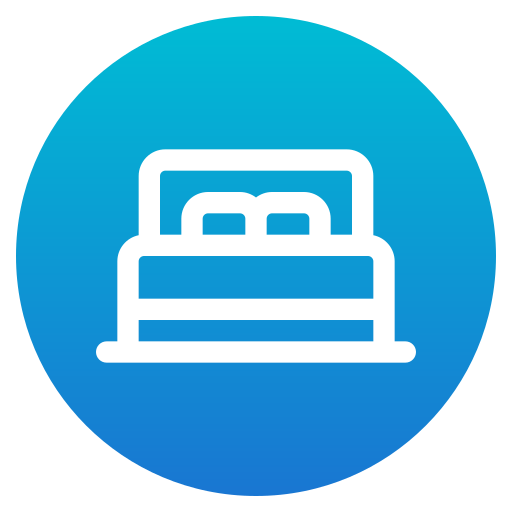 Double bed Generic Circular icon