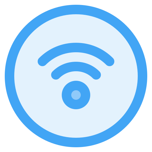 무료 와이파이 Generic Blue icon