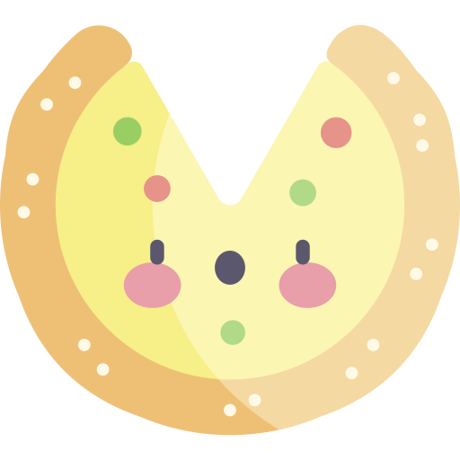 Pizza Kawaii Flat icon