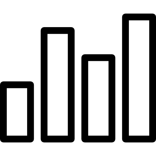 wykres słupkowy Stockio Lineal ikona