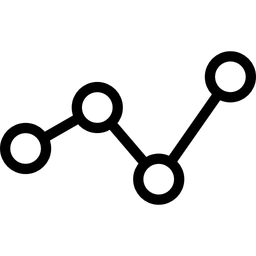 Line chart Stockio Lineal icon