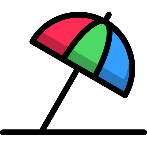 sonnenschirm Stockio Lineal Color icon