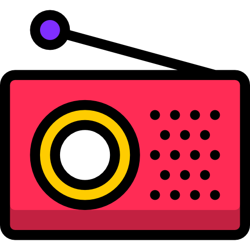 Radio Stockio Lineal Color icon