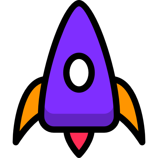 ruimteschip Stockio Lineal Color icoon