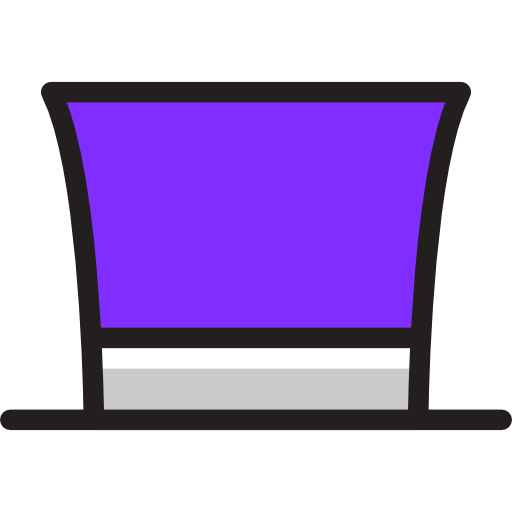 Top hat Stockio Lineal Color icon