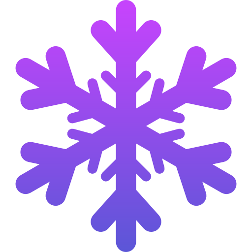 copo de nieve Generic Flat Gradient icono