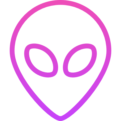 extraterrestre Stockio Lineal Gradient icono