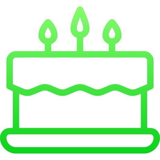 誕生日ケーキ Stockio Lineal Gradient icon