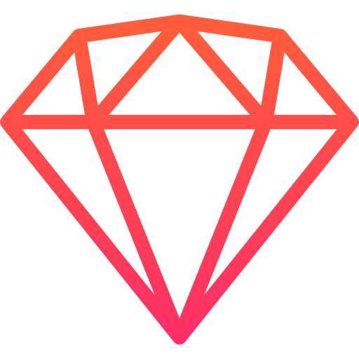 diamante Stockio Lineal Gradient icona