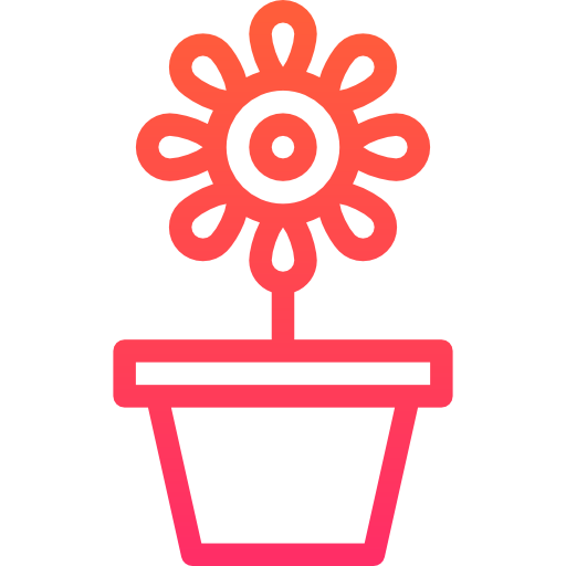 Flower Stockio Lineal Gradient icon