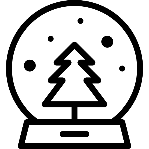 globo de nieve Stockio Lineal icono