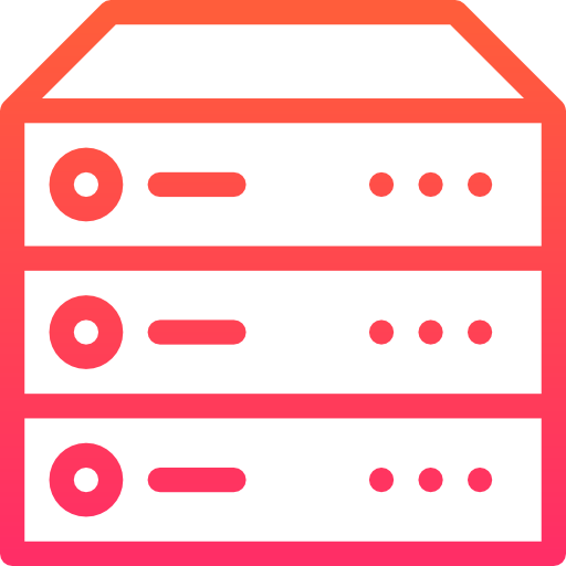 server Stockio Lineal Gradient icon