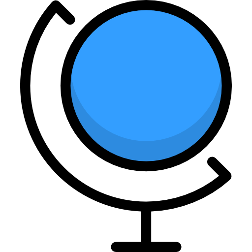 Earth globe Stockio Lineal Color icon