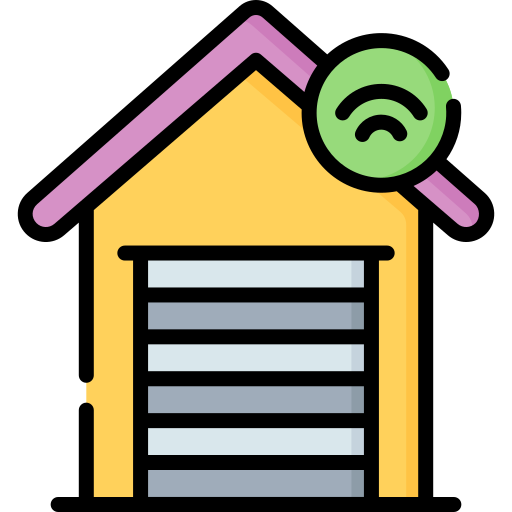 Smart garage Special Lineal color icon