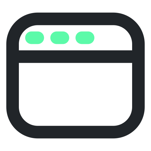 ブラウザ Generic Outline Color icon