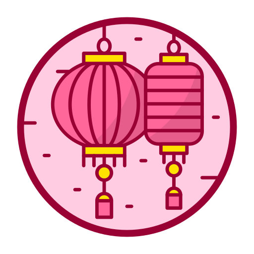 lanterna cinese Generic Outline Color icona
