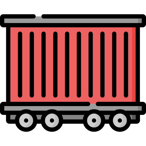 Cargo train Special Lineal color icon