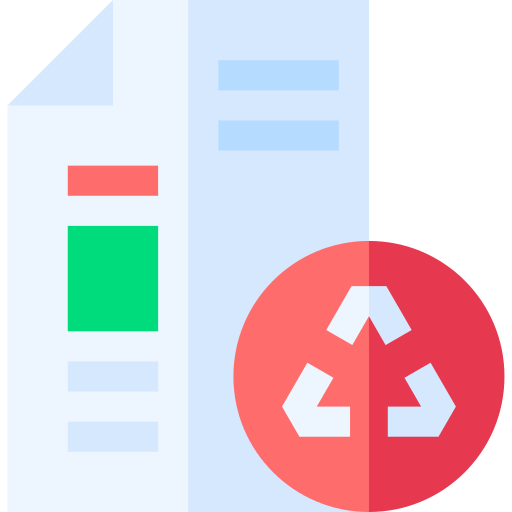 reciclaje Basic Straight Flat icono