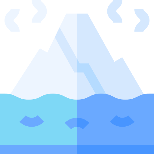 glaciar Basic Straight Flat icono