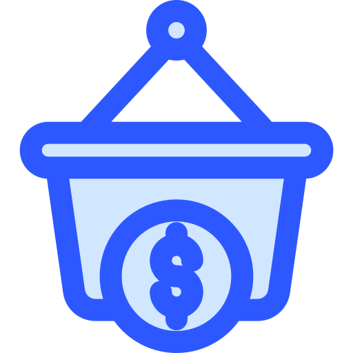 Shopping basket Generic Blue icon