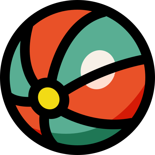 pelota de playa Generic Color Omission icono