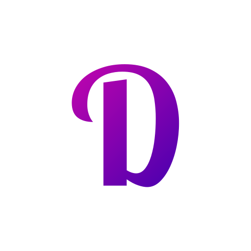 lettera d Generic Flat Gradient icona