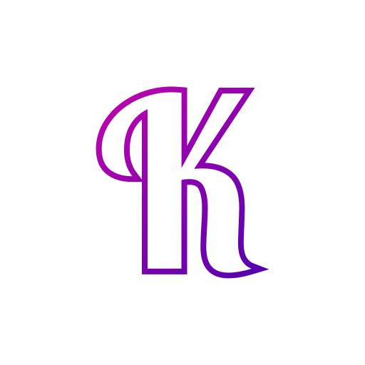 litera k Generic Gradient ikona