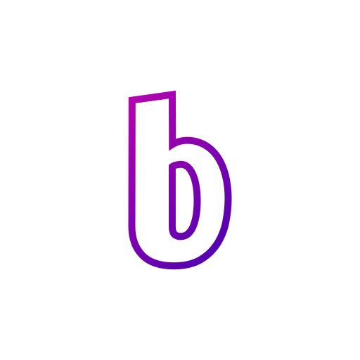 buchstabe b Generic Gradient icon