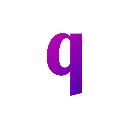 lettera q Generic Flat Gradient icona