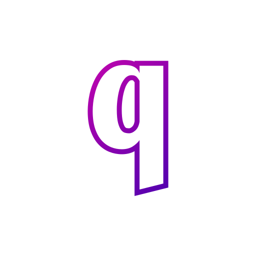 lettera q Generic Gradient icona