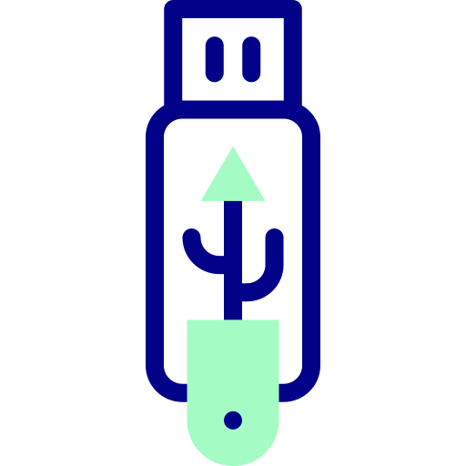 usb Detailed Mixed Lineal color icon