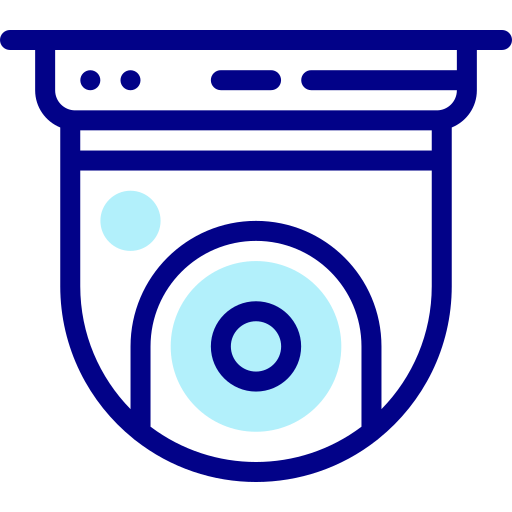 cámara de cctv Detailed Mixed Lineal color icono