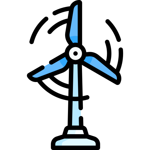 turbina eólica Special Lineal color icono