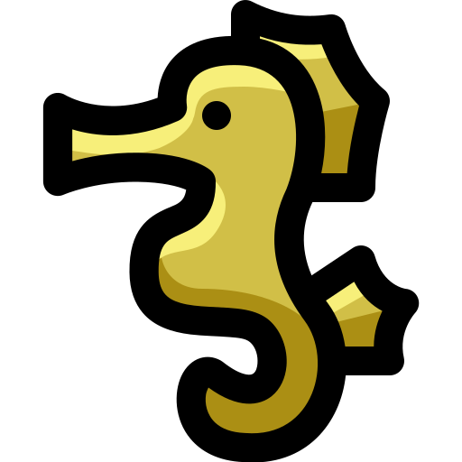 Seahorse Generic Outline Color icon