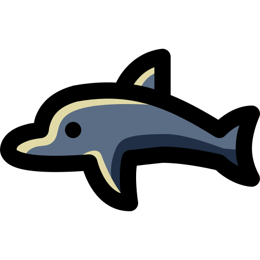 delfino Generic Outline Color icona