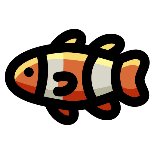 рыба-клоун Generic Outline Color иконка