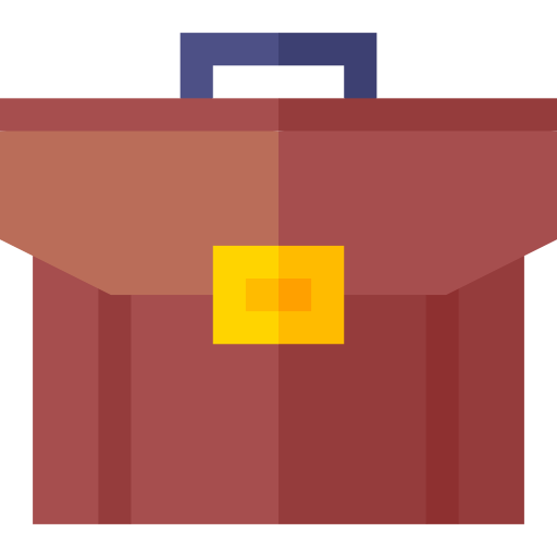 Briefcase Basic Straight Flat icon