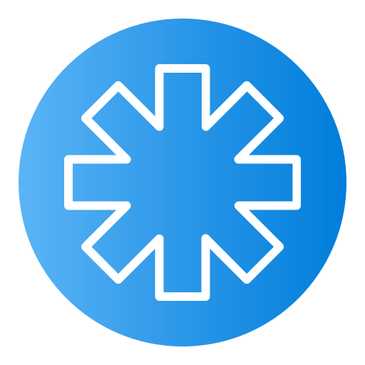asterisk Generic Flat Gradient icoon