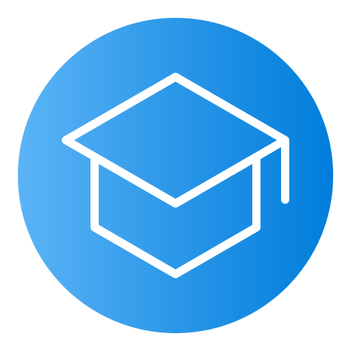 Graduation hat Generic Flat Gradient icon