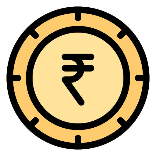 rupia india Generic Outline Color icono