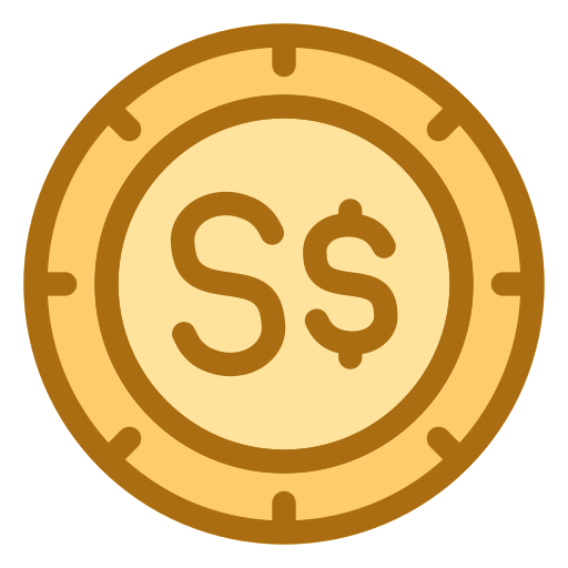 dolar singapurski Generic Flat ikona