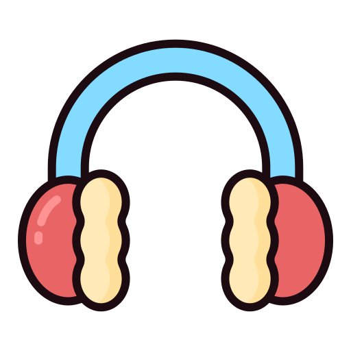 tampões de ouvido Generic Outline Color Ícone